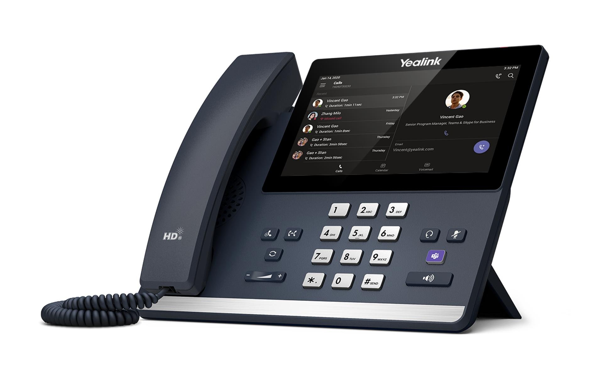 Tischtelefon MP56 E2 Microsoft Teams Schwarz<br>Mittelklasse-Team-Tischtelefon mit Android 12.0 für Büroangestellte