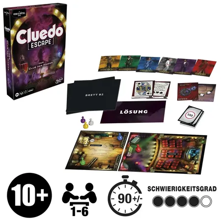 Hasbro Cluedo Escape Der Club der Magier