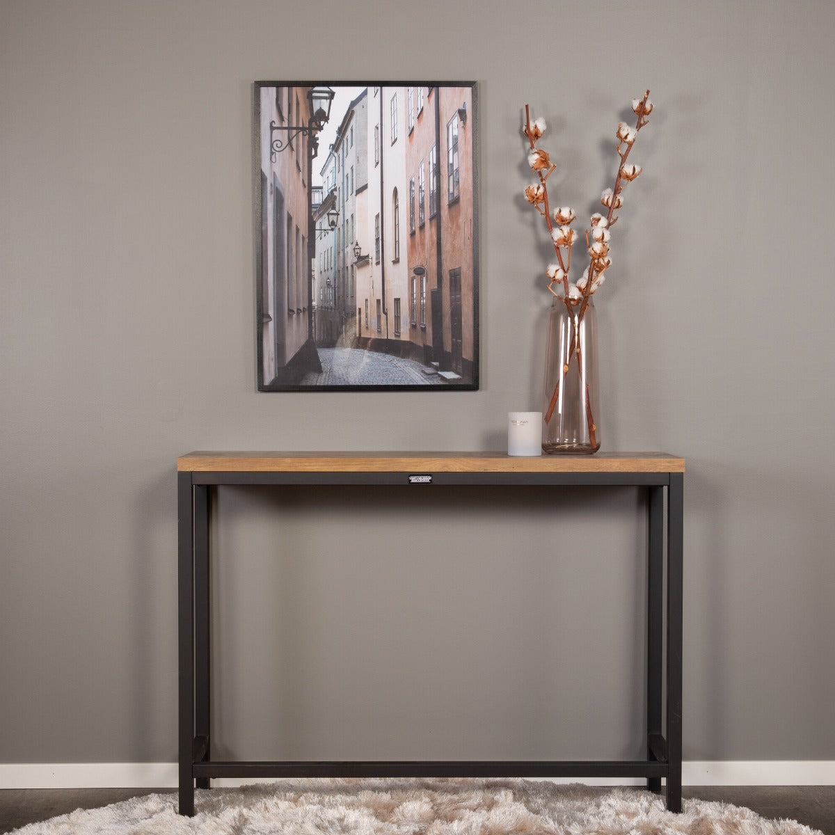 FjÃ´rd - Sidetable Donkerbruin 110cm - MDF - Rise