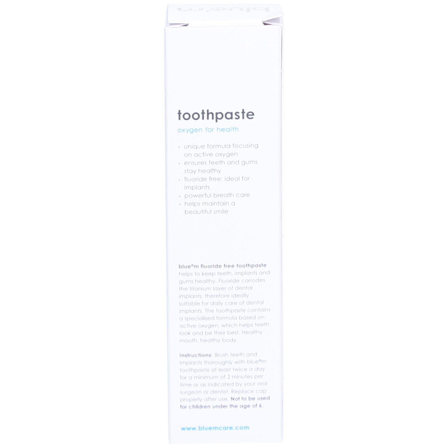 blue®m Zahnpasta Fluoridfrei
