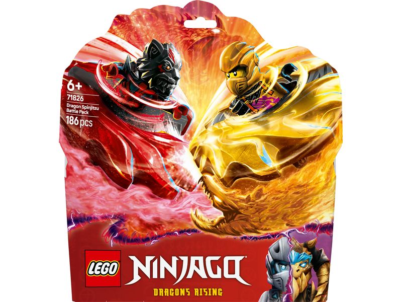 LEGO® Ninjago Drachen-Spinjitzu Battle Pack 71826 Spielset mit 2 Spinnern und 2 Minifiguren