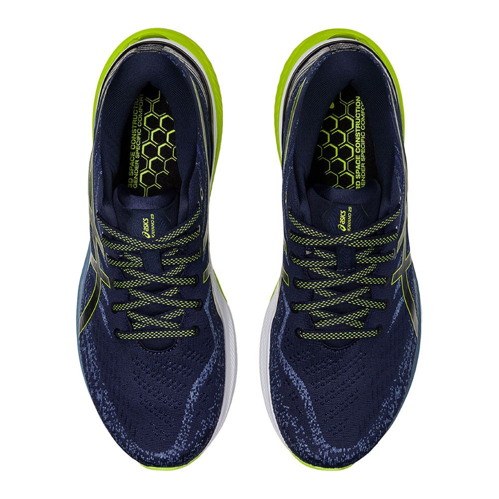 Asics GEL-KAYANO 29 - Chaussures running Homme midnight/lime zest