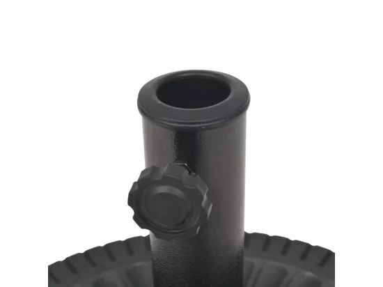 Socle de parasol Résine Rond Noir 14 kg