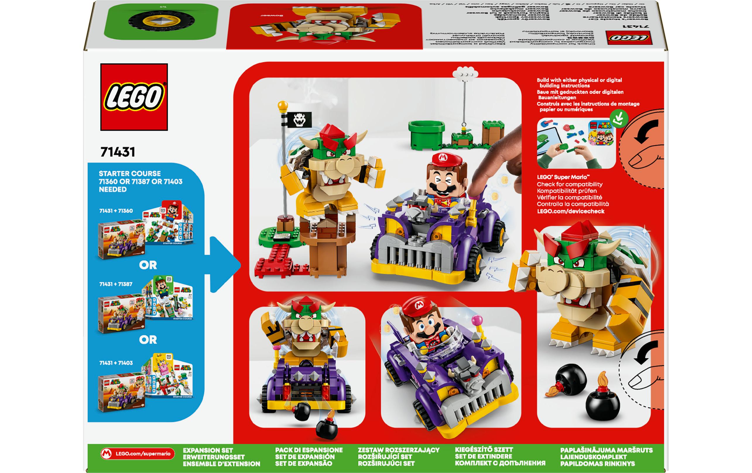 Super Mario Bowsers Monsterkarre – Erweiterungsset 71431Baubares Spielzeugauto