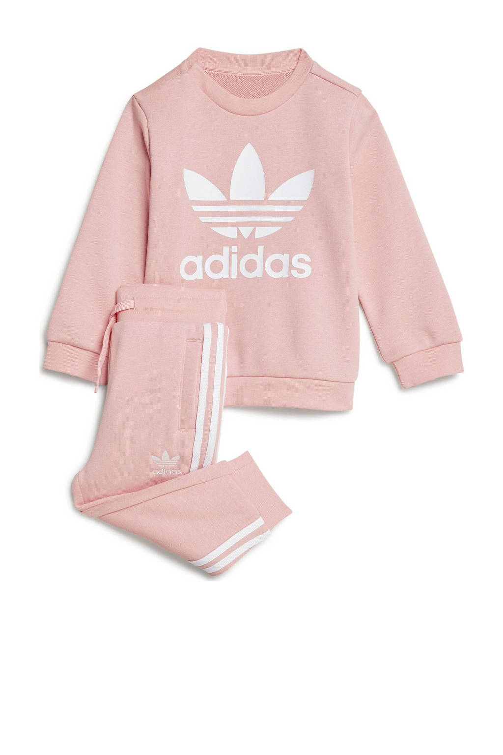 adidas joggingpak roze/wit