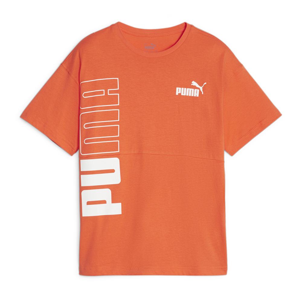 Puma T-shirt Orange Garçon Puma Power Colorblock