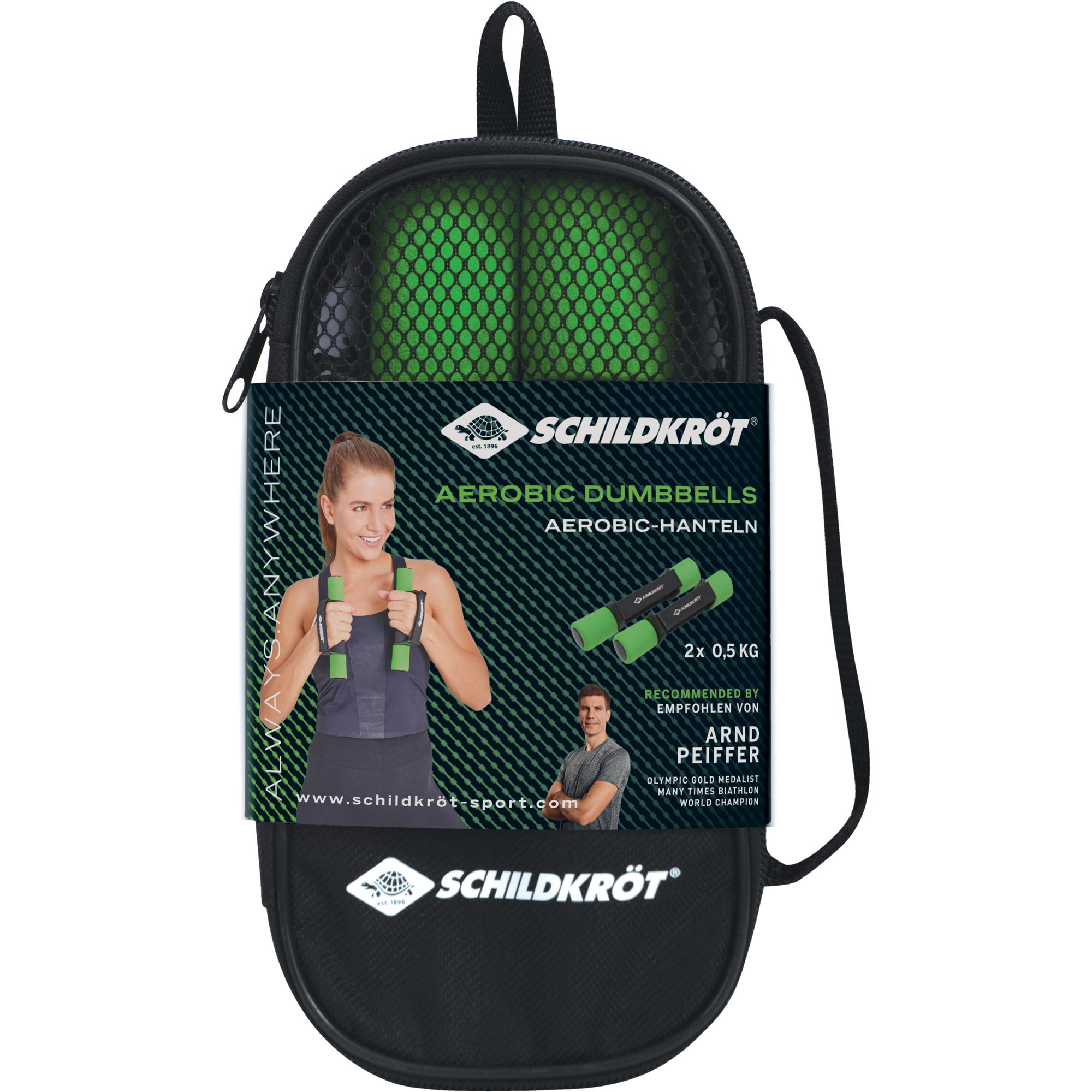 Schildkröt Fitness Soft-Hantel 0,5kg 2er schwarz