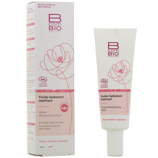 B com Bio fluide hydratant matifiant - Peau mixte à grasse