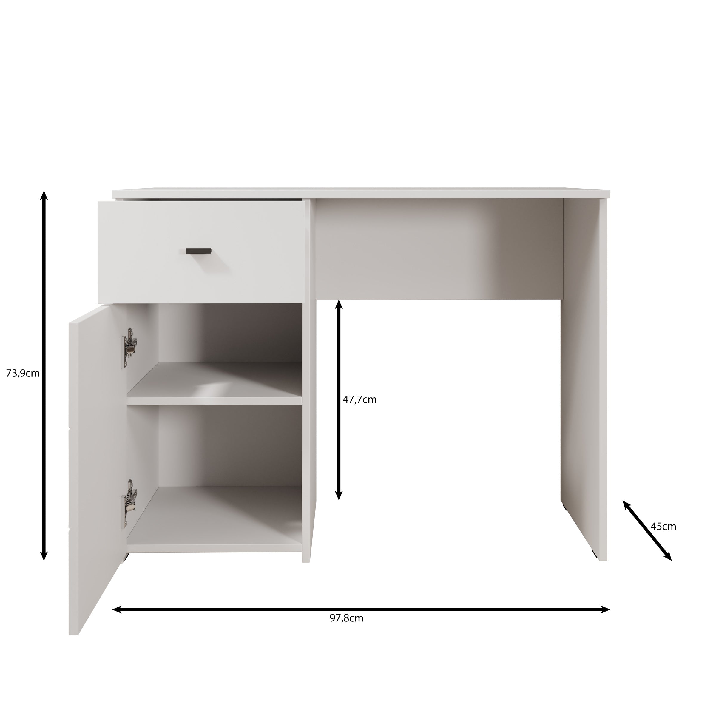 Denso - Bureau - Eikenpatroon - 98x45x74 cm