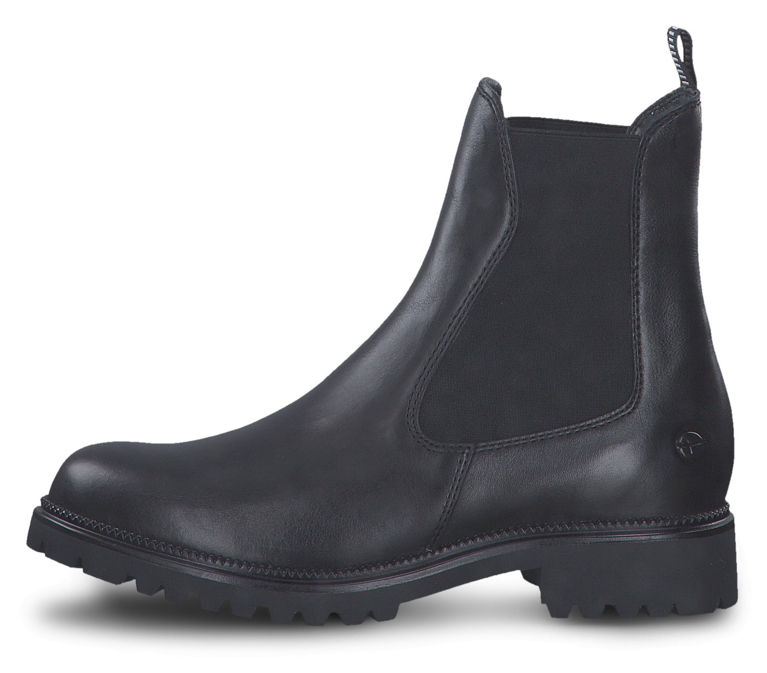 Tamaris Chelseaboots  , Blockabsatz, Schlupfboots mit beidseitigen Stretcheinsätzen