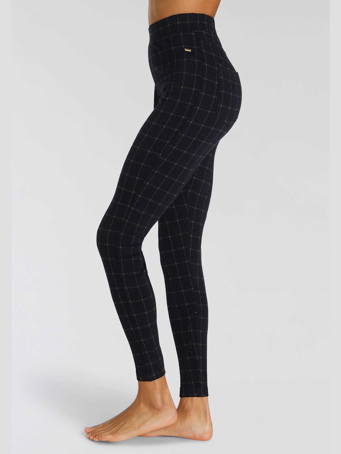 Legging caleçon avec motif à carreaux