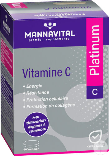 Mannavital Vitamine C Platinum 60 V-Comprimés