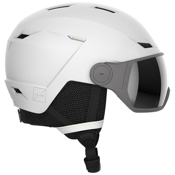 Casque de ski SALOMON ICON LT VISOR FLS WHITE/UN SIL