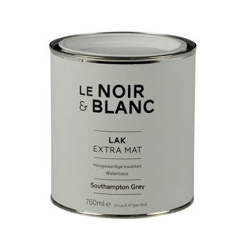 Le Noir & Blanc lak extra mat south grey 750 ml