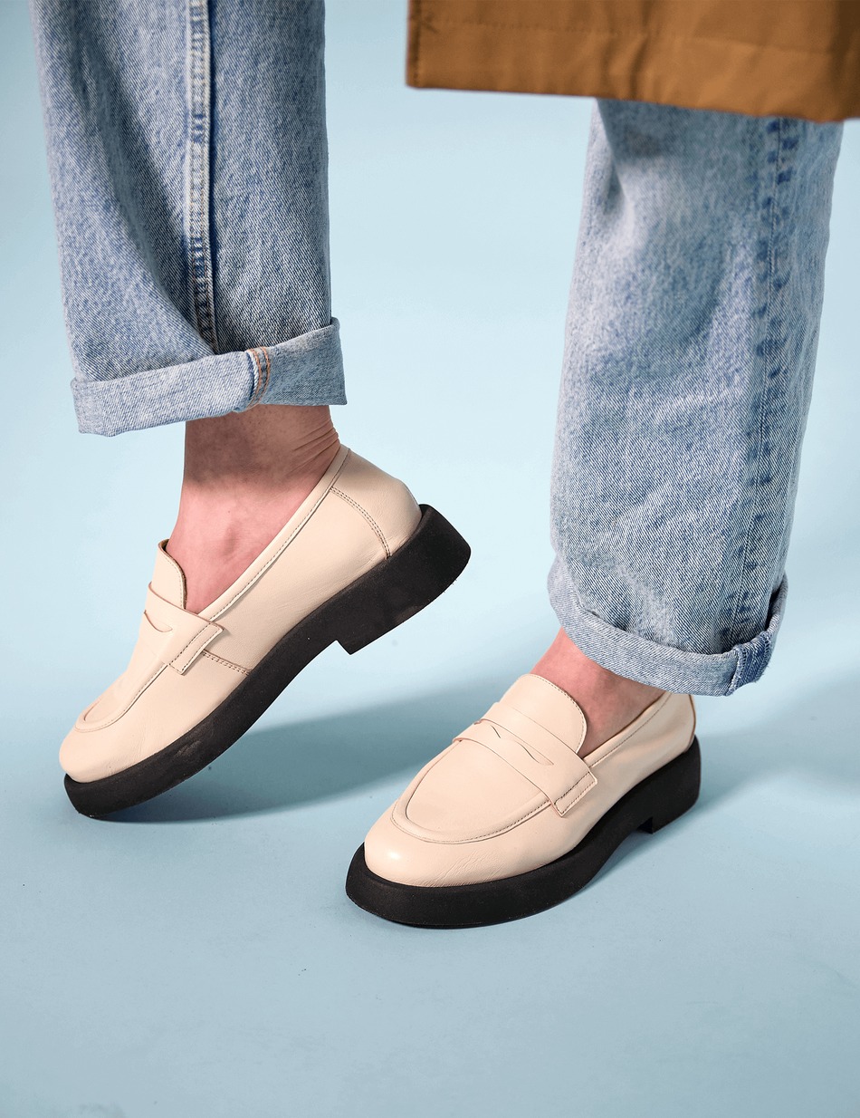 Glattleder Slipper sportiv