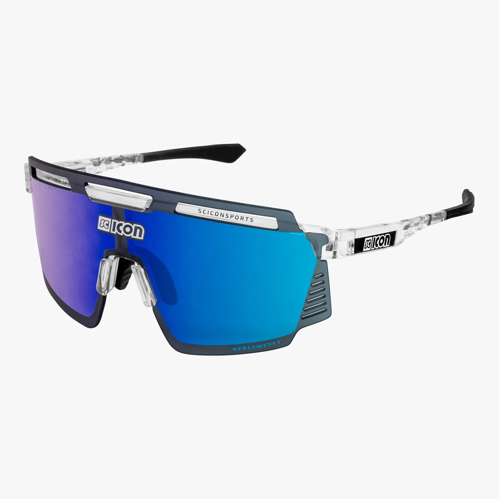 Scicon Aerowatt cykelbriller crystal/multimirror blå