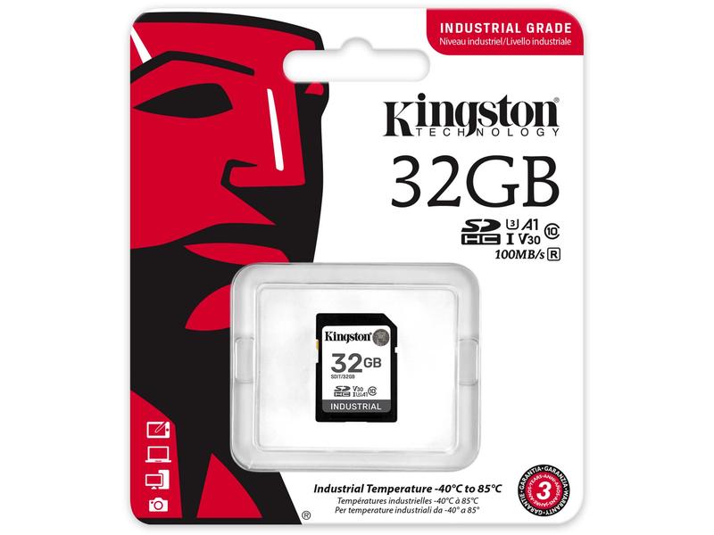 Kingston SDHC-Karte Industrial 32 GB Karte für industrielle Anwendungen