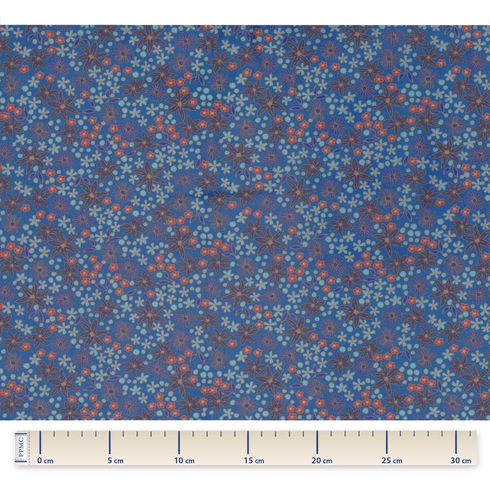 Tissu Enduit Au Mètre Ex2245 Badiane Bleue