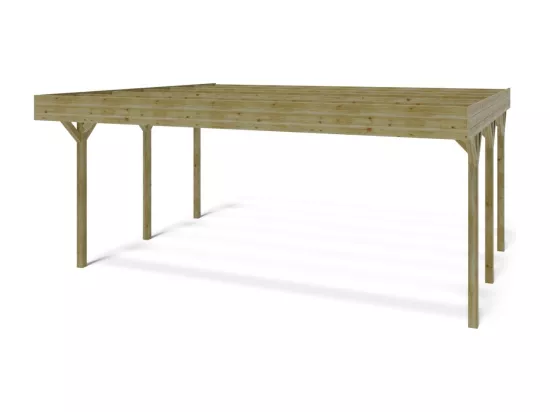Carport, abri de voiture 6,06x5,03 m - 30,48 m2 - CAR5 - ALTANKA