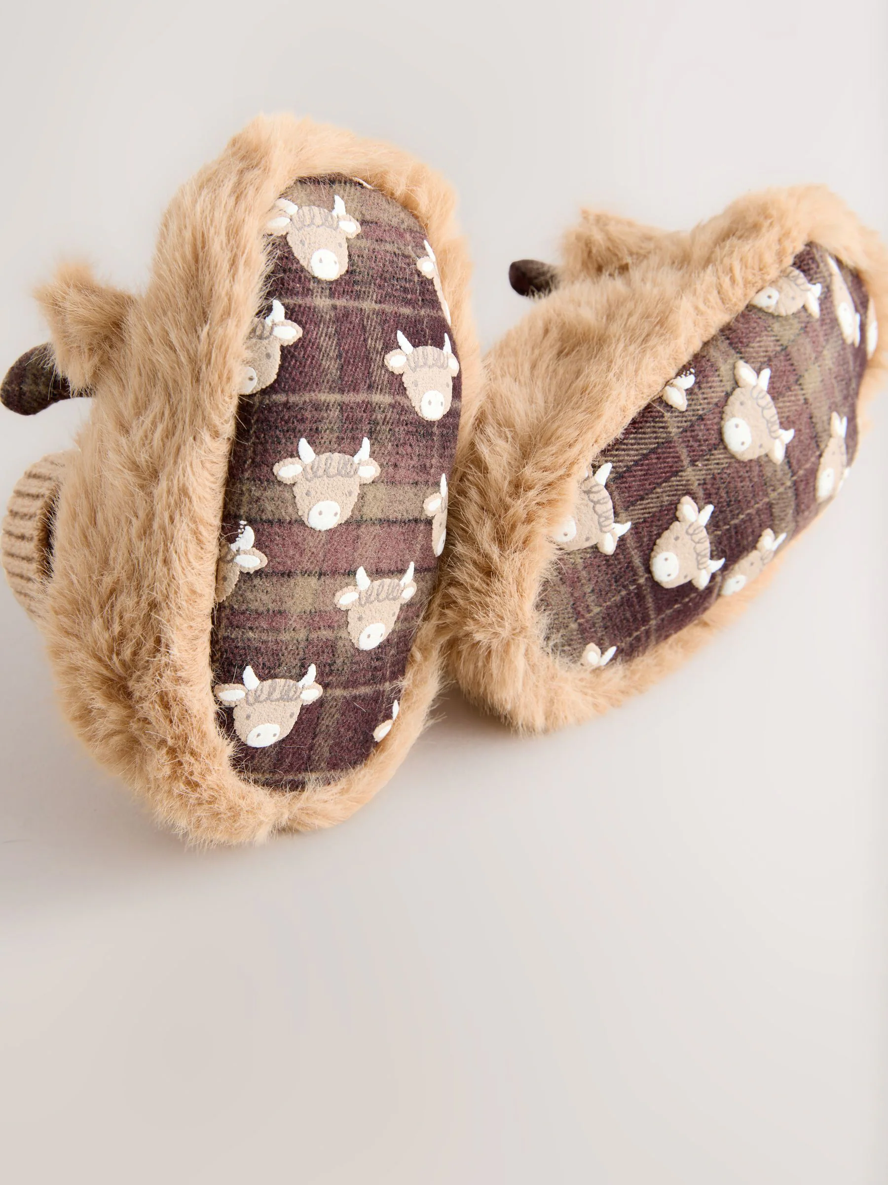 Bruine Hamish The Highland Cow - Baby Sokken Top Boots (0-18mnd)