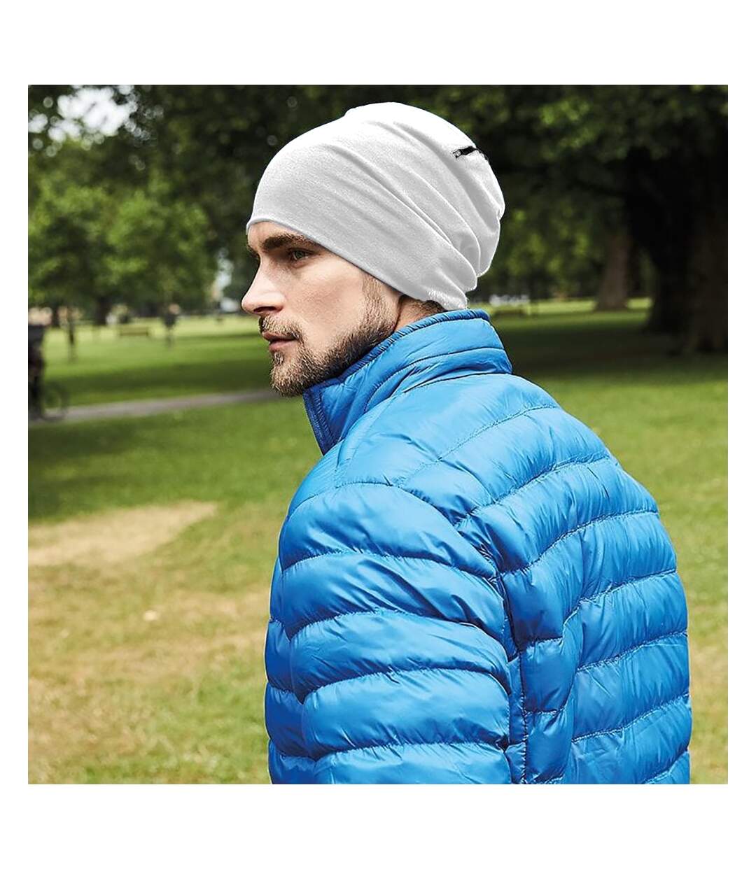 Beechfield - Bonnet - Hommes (Gris chiné/Noir) - UTRW5801
