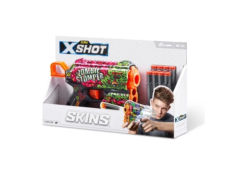 XSHOT legetøjsgevær Skins Flux, assorteret, 36516 (ZUR-36516)