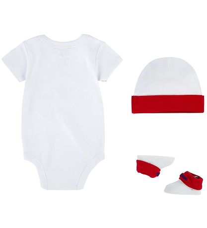 Converse Gave?ske - Body k/æ m. Hue og Futter - Hvid/R?d