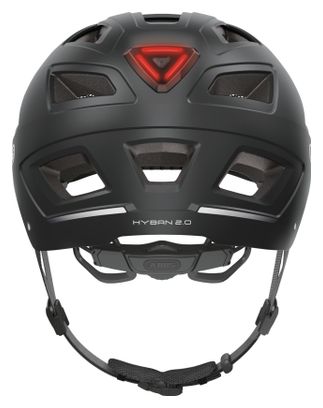Casque Abus Hyban 2.0 LED signal Noir