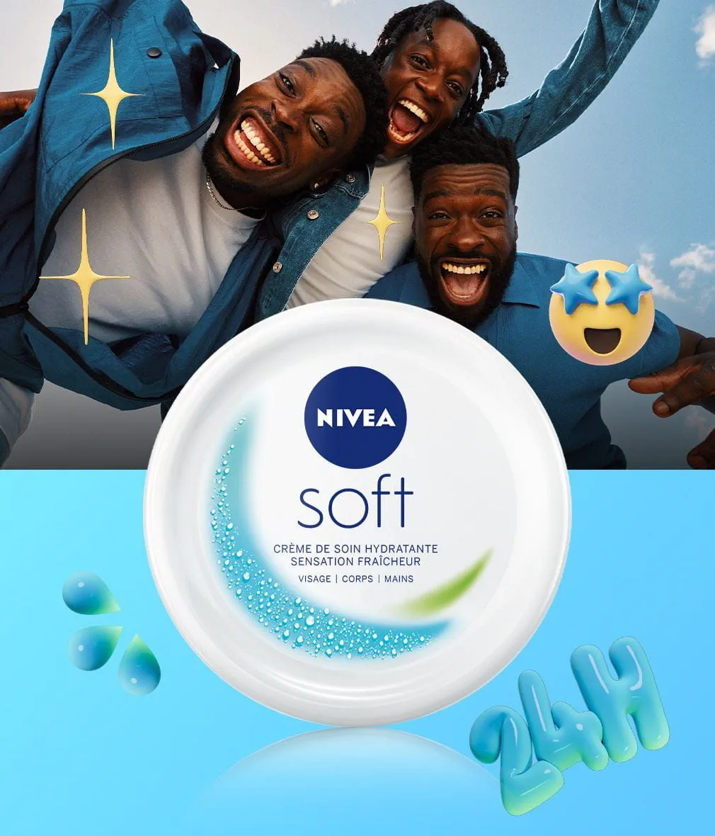 NIVEA SOFT CRÈME VISAGE CORPS & MAINS 200ML