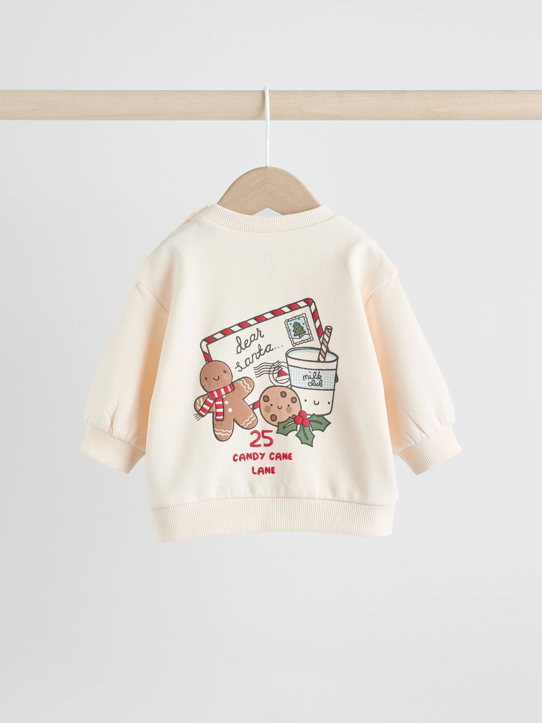 Rood met grafische print - Kerstmis Sweat en Joggingbroek Baby Set (0mnd-2jr)
