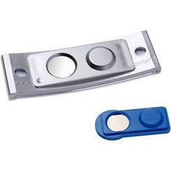 Badge, 68 x 22 mm, set de 20, argent