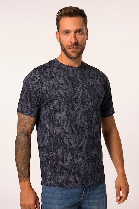T-Shirt, Halbarm, Allover-Print, bis 8 XL