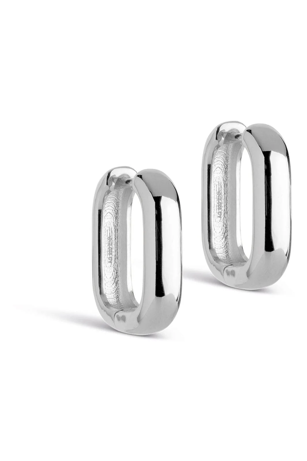 Enamel Copenhagen Hoops, Square 18 Mm 925s