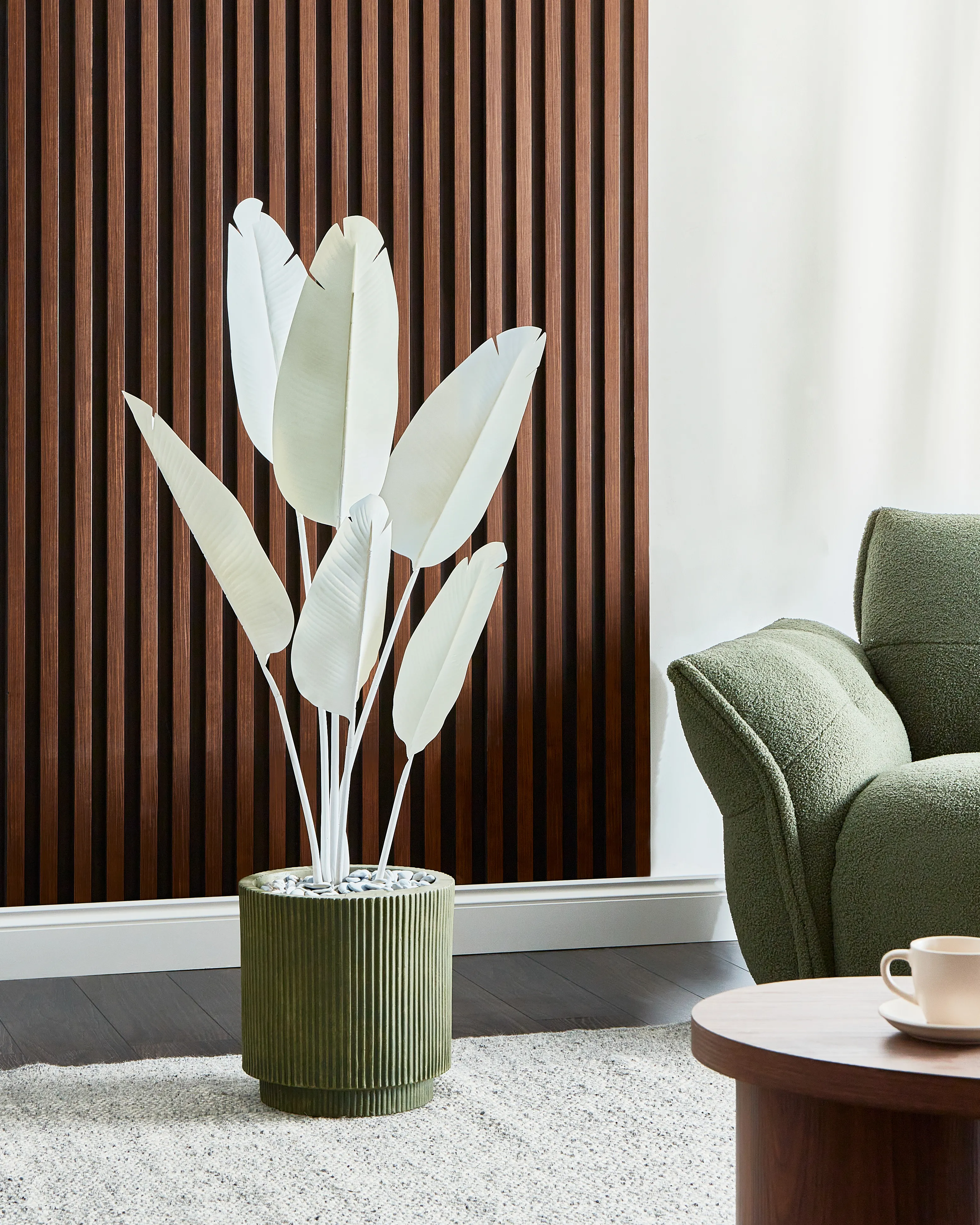 Kunstplant BANANA TREE 123 cm Wit