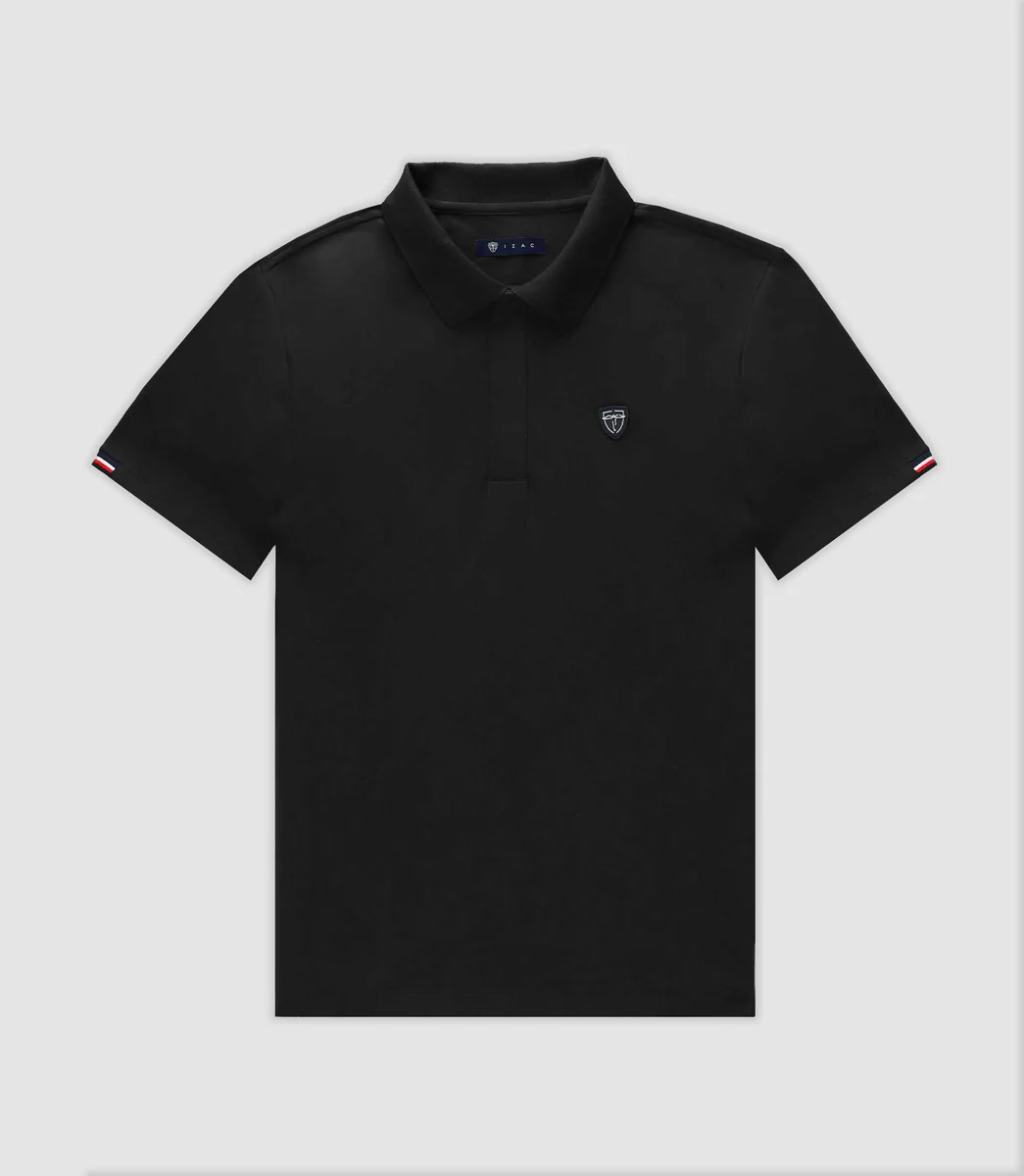 Polo noir avec logo