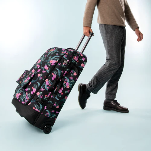 Valise souple 2 roues large Valladolid bleu