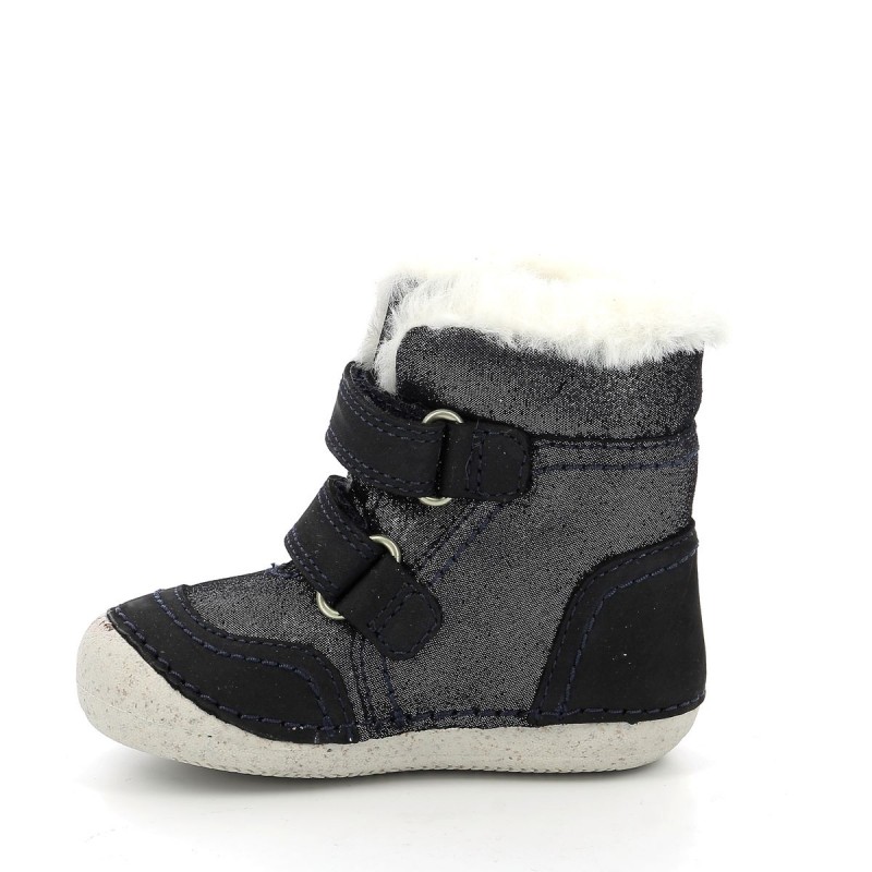 Kickers Kickers Sosnowkro Fourrées Marine Brillant