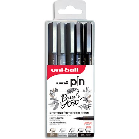 Feutre technique PIN PF 'Brusch Art', set de 5