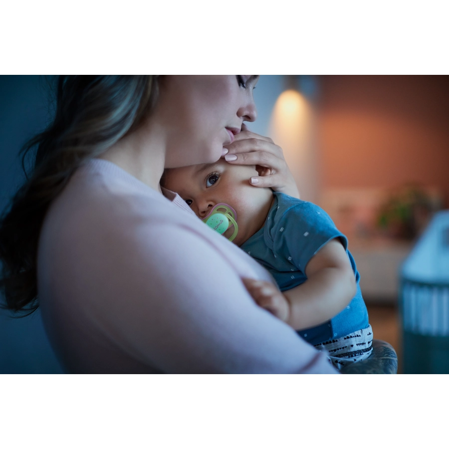Philips Avent Nachtschnuller ultra air SCF08558 0-6 Monate 4 Stück grünlila