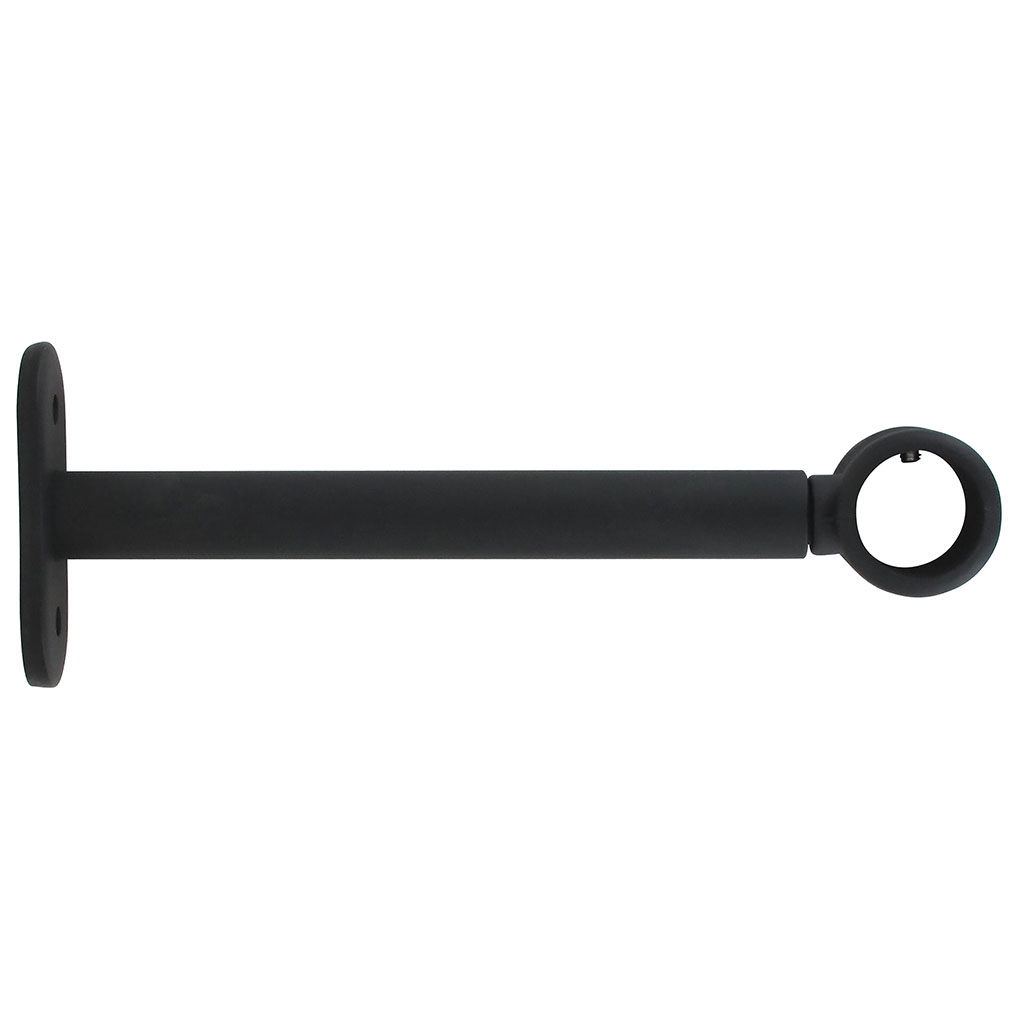Lot de 2 supports simple noir mat D 20mm