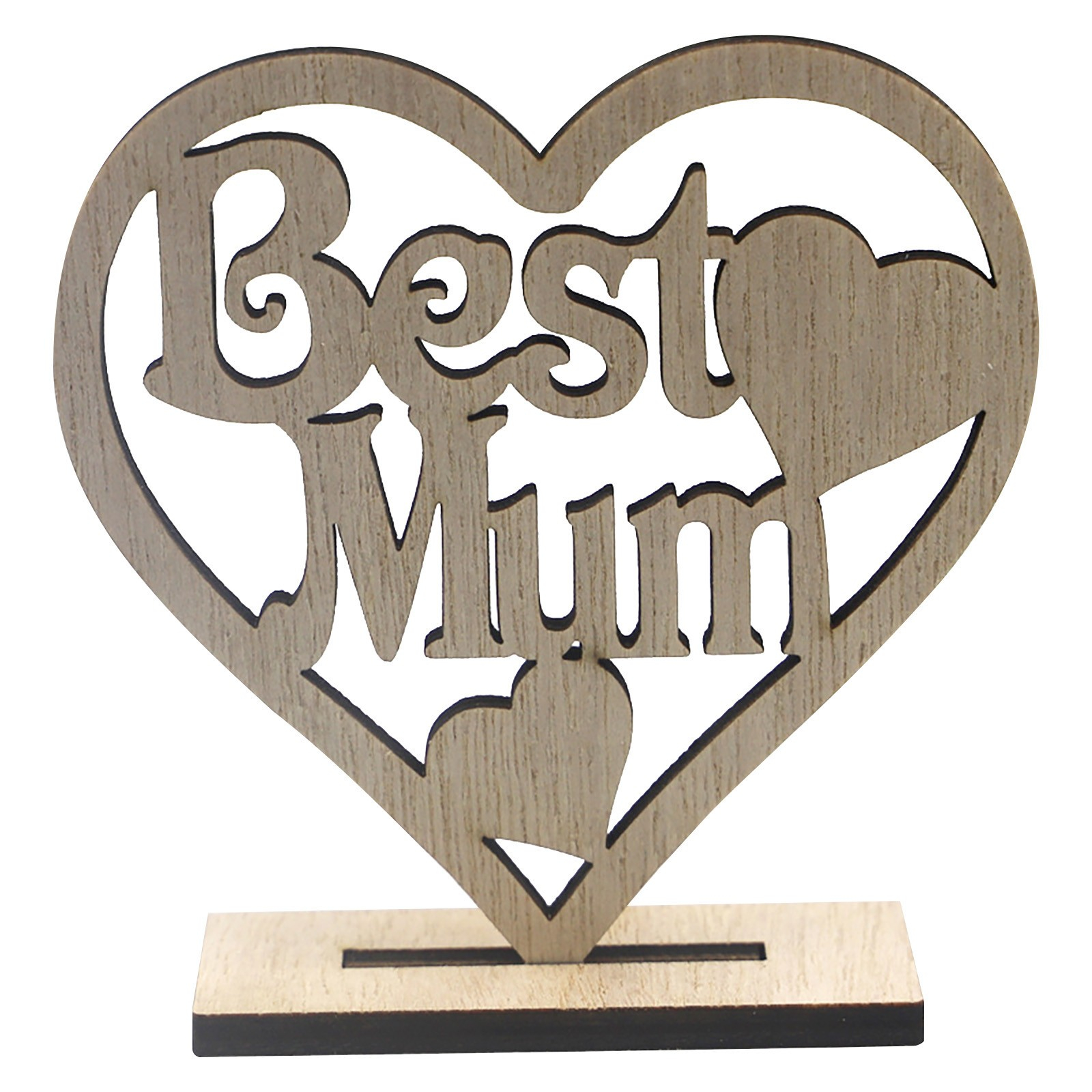 Muttertag DIY Dekoration Holz Aufsteller - Best Mum