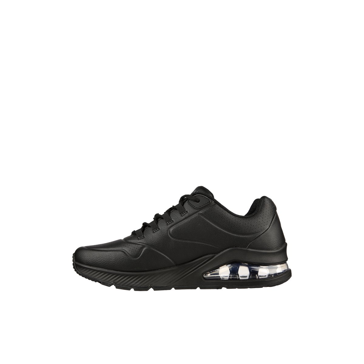2X les points-Uno_2-m-Baskets de course - Talon plat - Noir/Noir