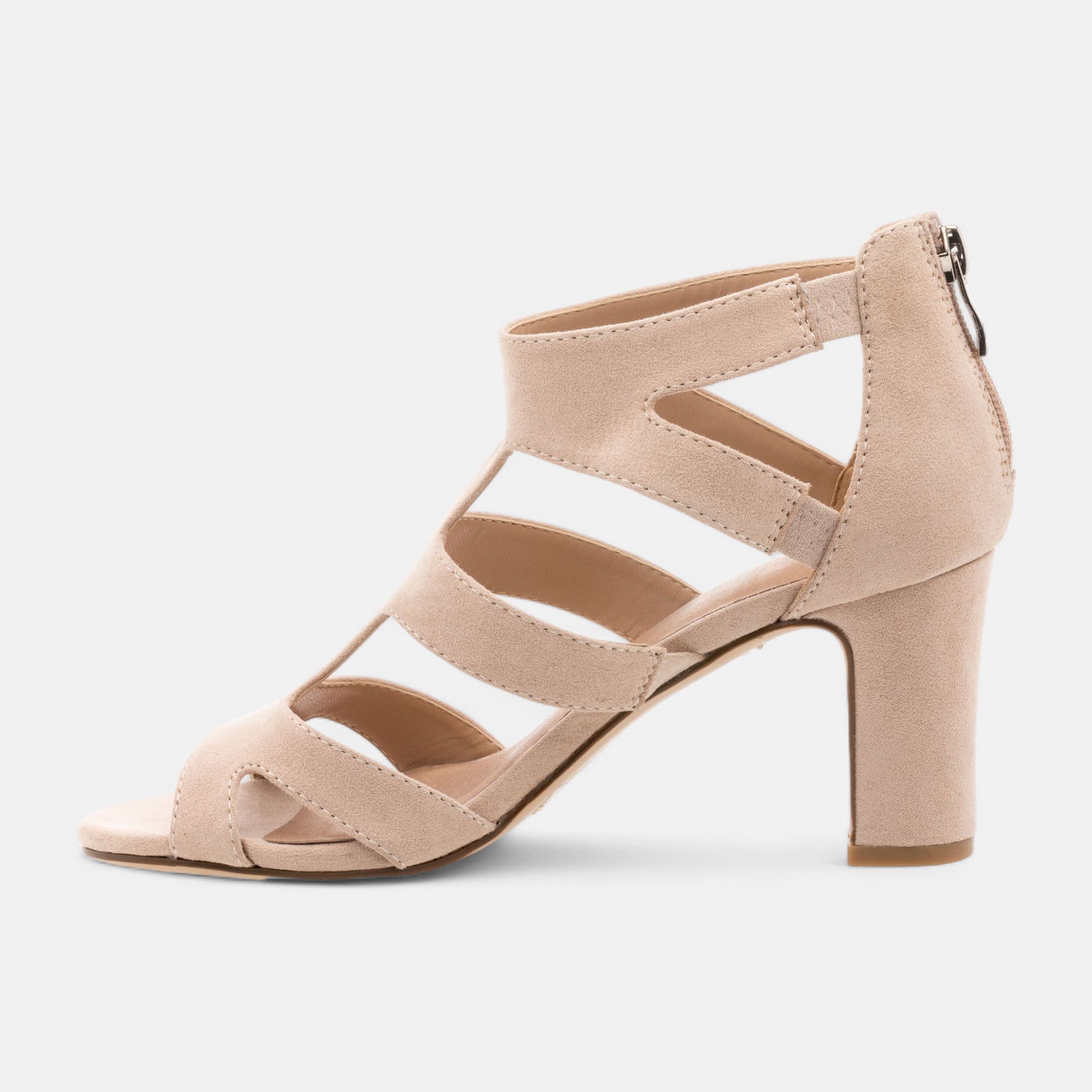 Nu-pieds à talon Femme beige