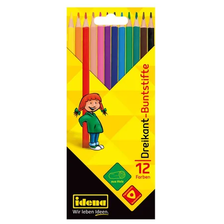 Idena Buntstifte dreikant, 12er Packung