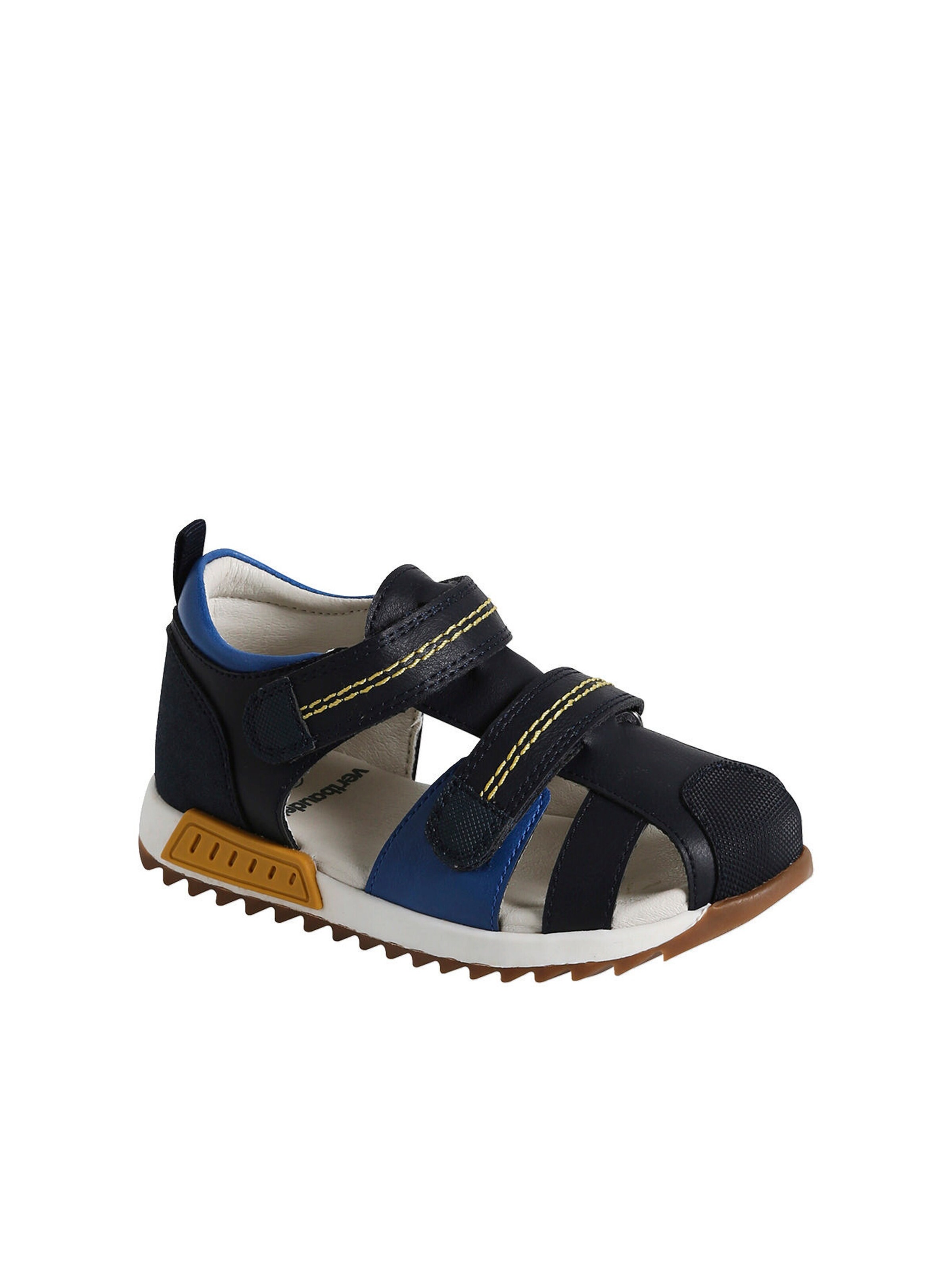 Vertbaudet Kinder Klett-Sandalen nachtblau/blau