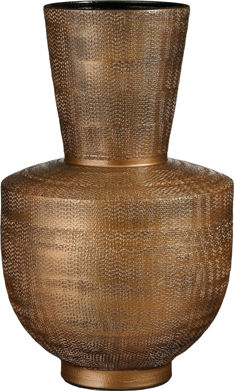 Mica Decorations vaas Porto bruin D 29 H 45 cm