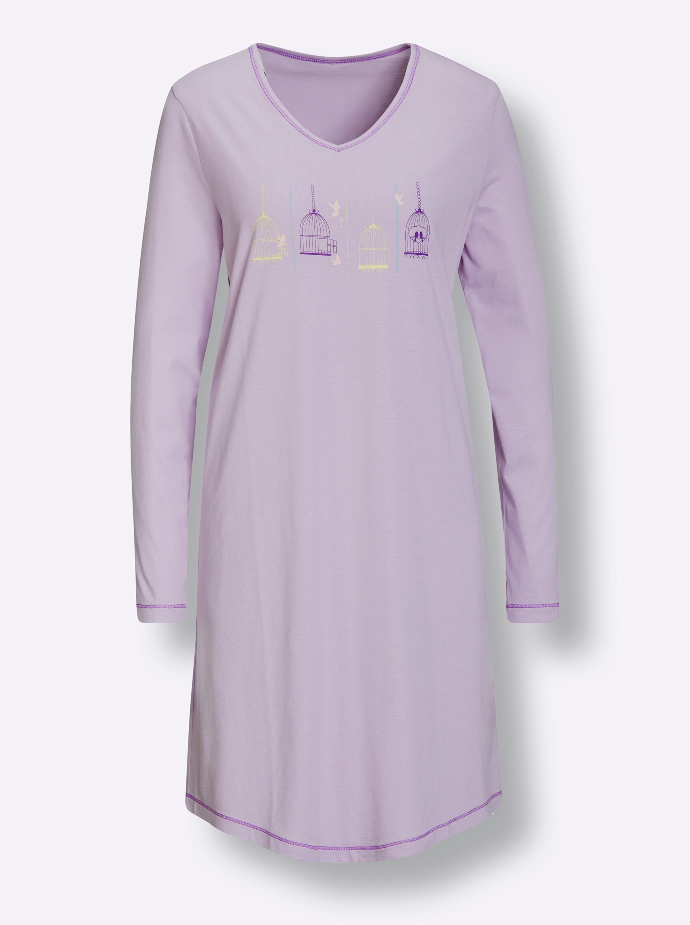 wäschepur Sleepshirts in lila + flieder