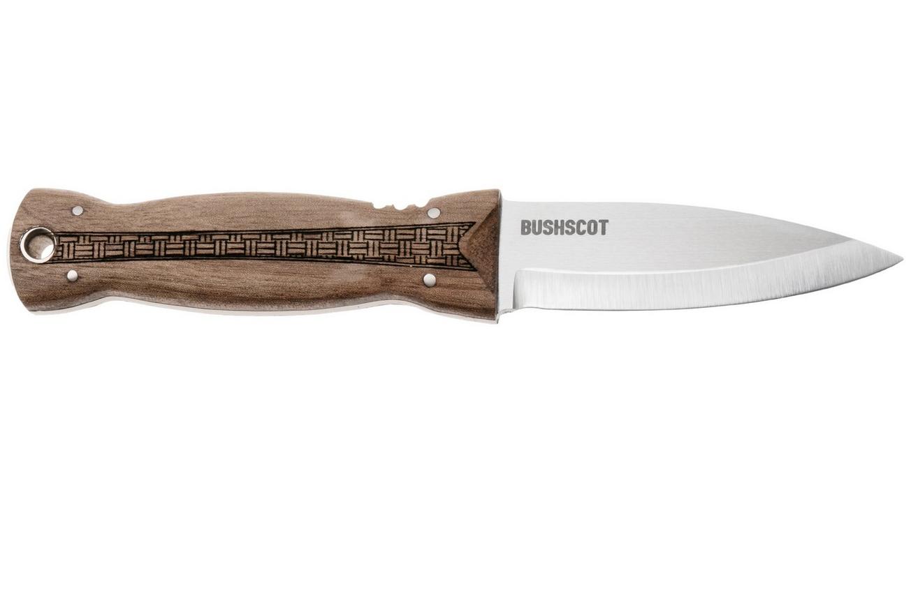 Condor Bushcot CTK1040-3.3WSK Satin 14C28N, Walnut, vaststaand mes