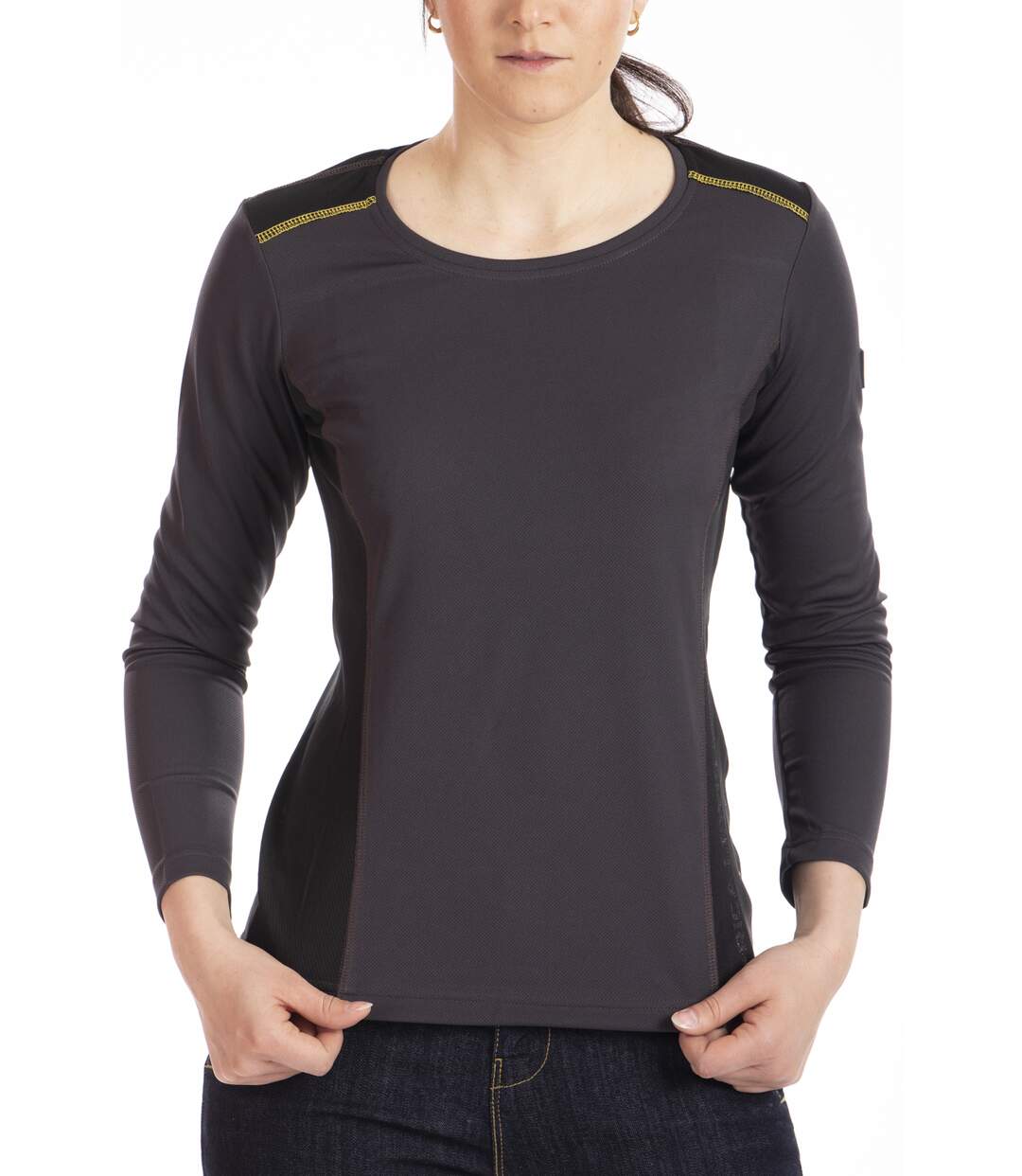 T-shirt de travail à manches longues HOLLY NOIR