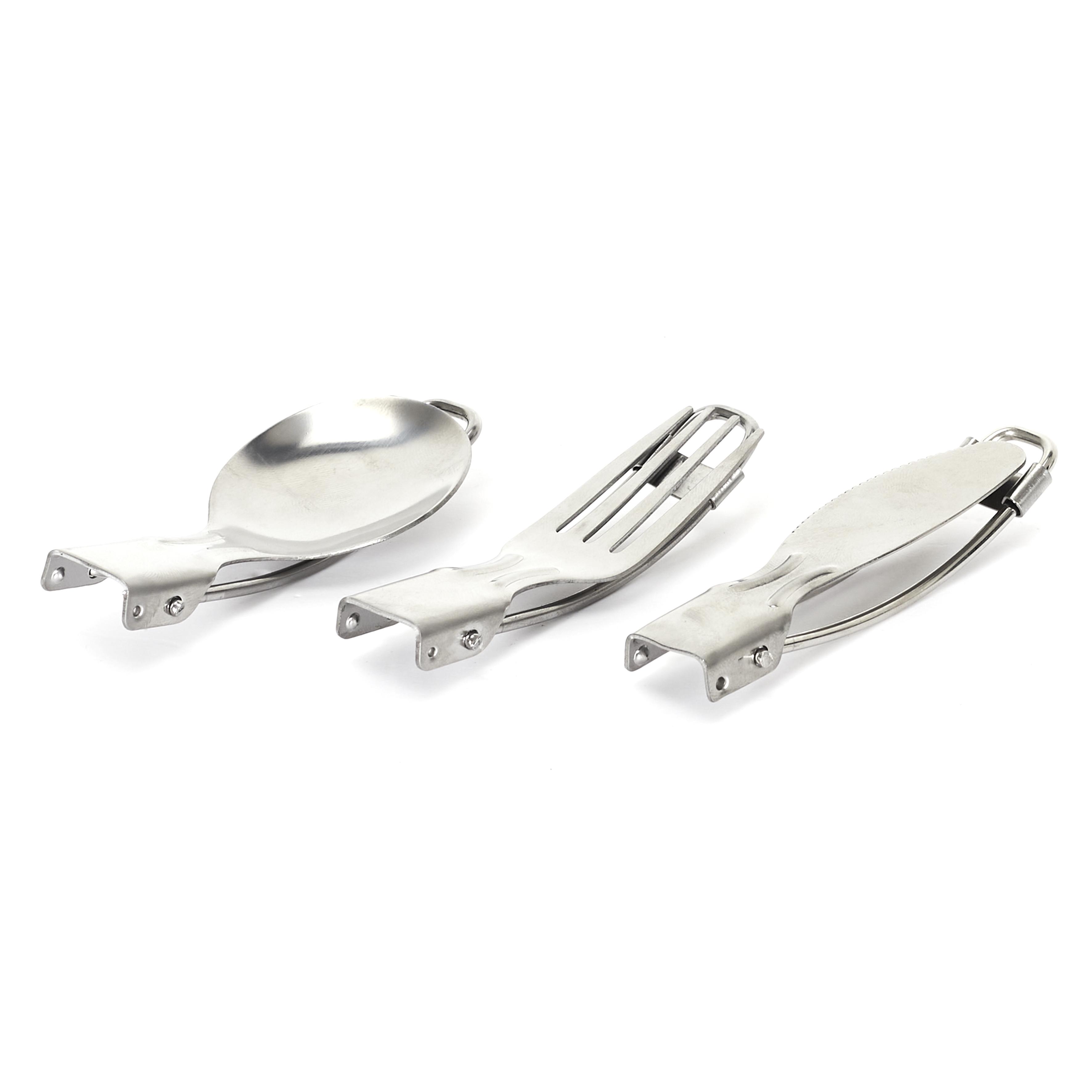 COUVERT PLIABLE A EMPORTER INOX X3 PIECES